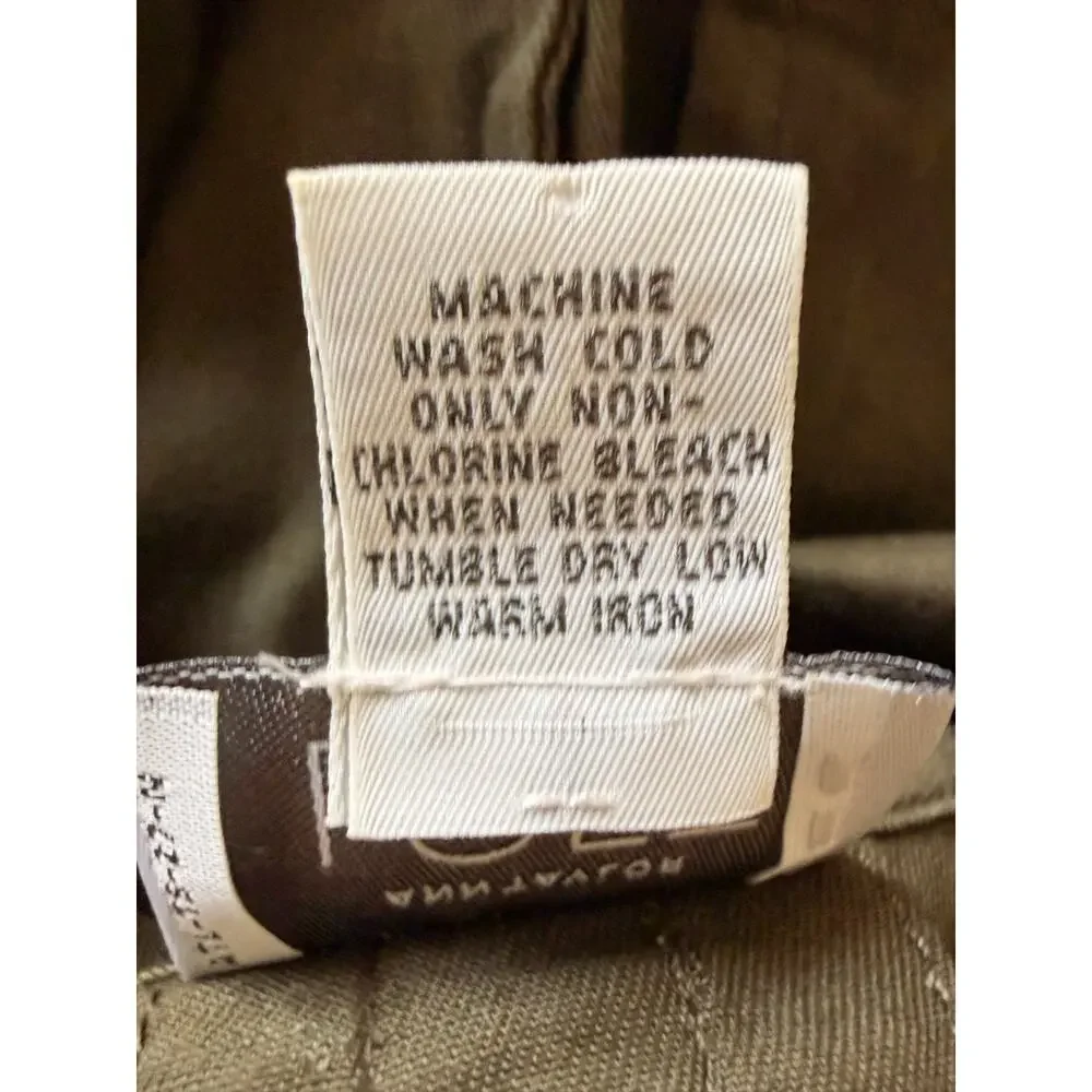 Ann Taylor LOFT Utility Jacket Size 6 Olive Cotton Military Style Blazer Spring - Picture 8 of 10